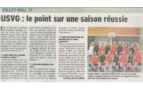 Article du Dauphiné Libere du 10/03