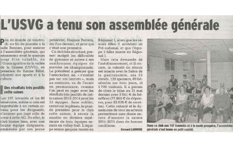 Assemblée Générale du club