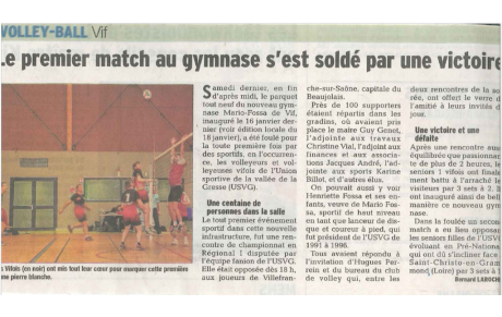 Article Dauphiné match Mario FOSSA