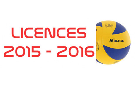 Licences 2015 - 2016