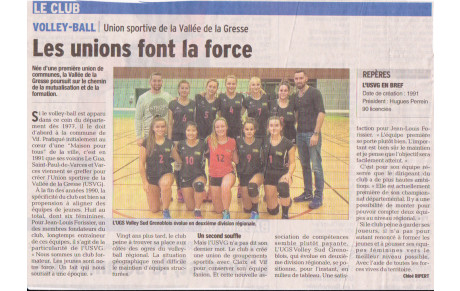 ARTICLE DAUPHINE LIBERE du 1 février 2018