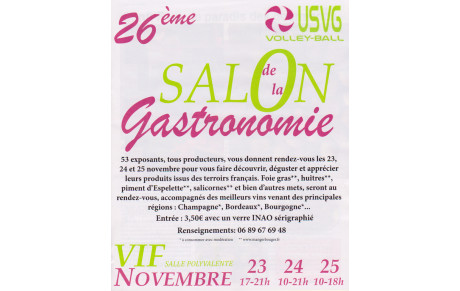 ANNONCE SALON DANS LE GOUT (Fémina du 18/11/2018)