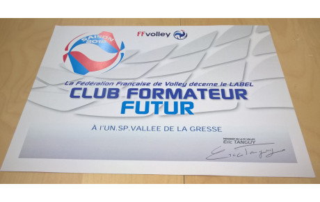 UNE NOUVELLE RECOMPENSE POUR L'USVG