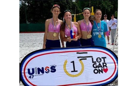 L'AS DES EAUX CLAIRES CHAMPIONNE DE FRANCE DE BEACH VOLLEY