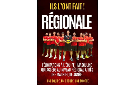 MONTEE EN REGIONAL POUR LES SENIORS MASCULINS